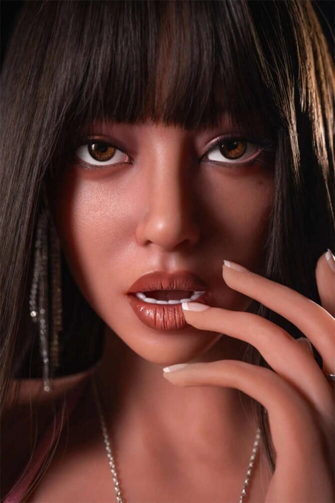 Sex Doll 162cm Rahang Bergerak Silikon dengan Badan TPE - Gambar 3