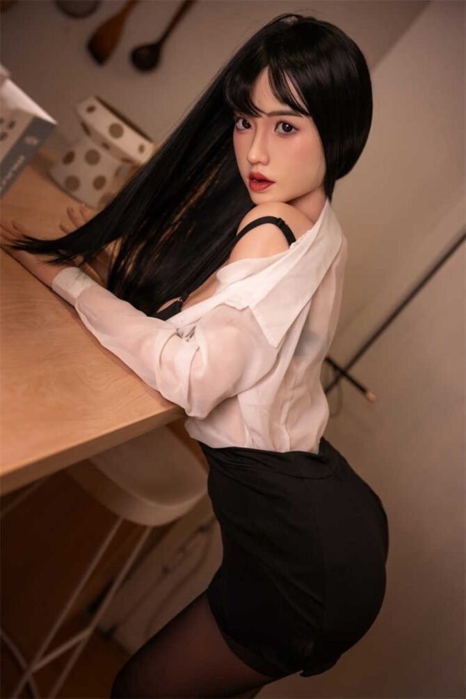 Sex Doll Asian 158cm Full Silikon dengan Kepala Rahang Bergerak