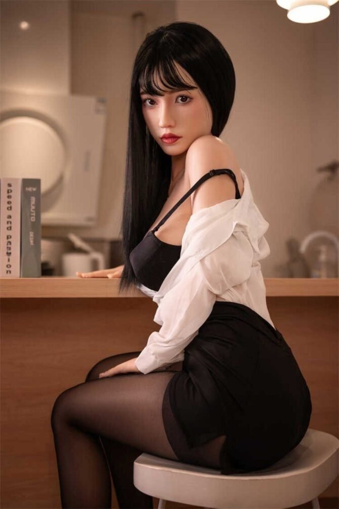 Sex Doll Asian 158cm Full Silikon dengan Kepala Rahang Bergerak - Gambar 8